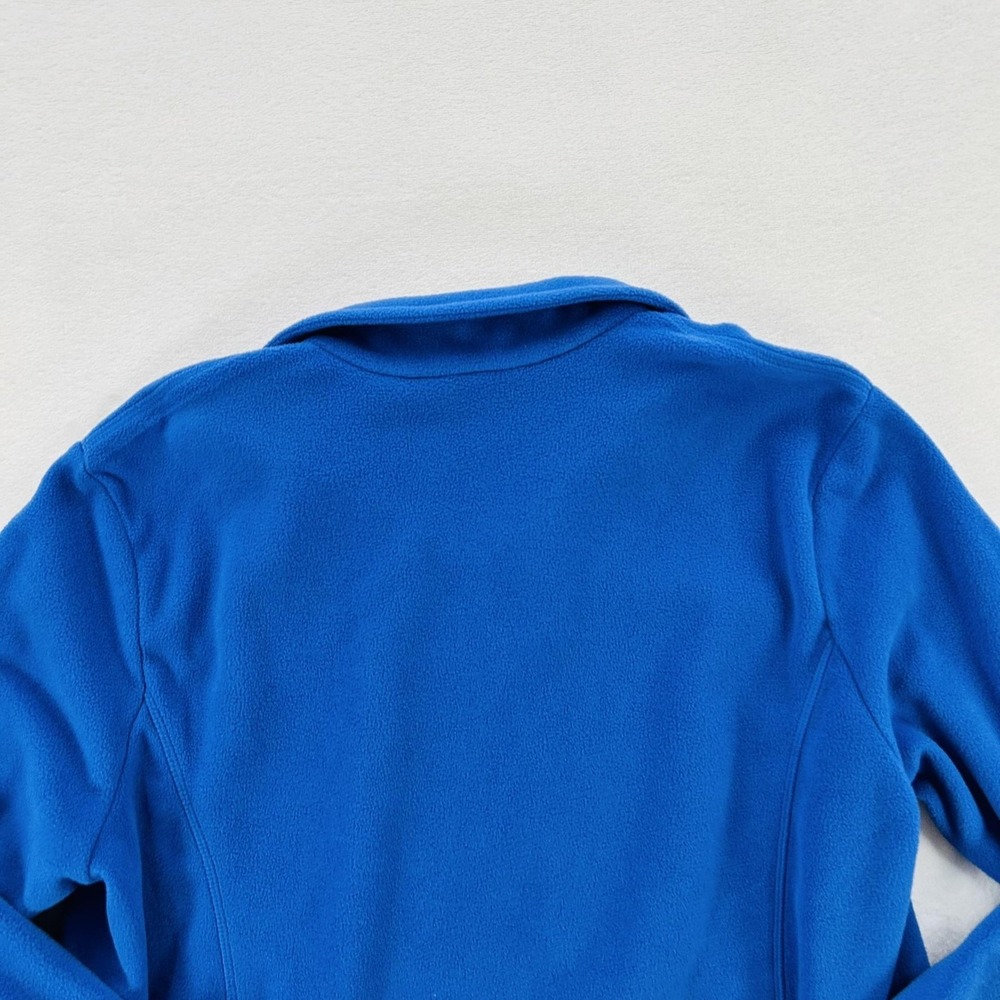 Lands' End Sweatshirt Womens Large 14-16 Blue Fleece 1/4 Zip Pullover Winter - Picture 12 of 16